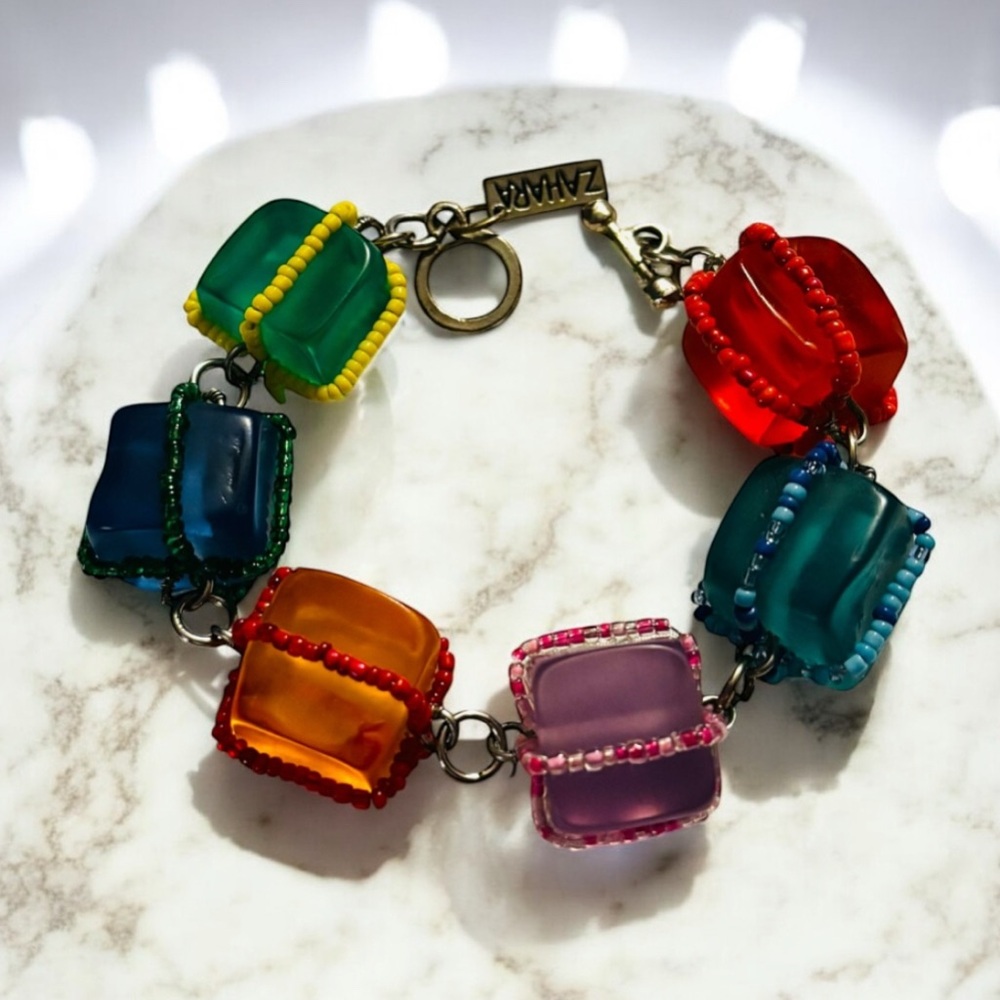 Zahara Colorful Chunky Bead Bracelet